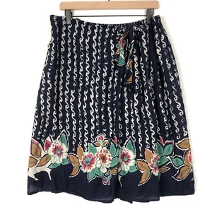 GAT RIMON Paris Midi Wickelrock französischer Designer Gr. L 33" leicht 100% Baumwolle - Bild 1 von 9