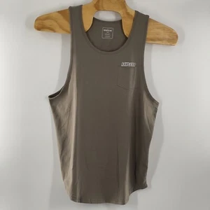 NUEVA CAMISETA SIN MANGAS RAWGEAR Para hombres Talla Grande Taupe Bolsillo Logo Gris - Imagen 1 de 4