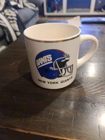 Vintage NFL New York Giants Gold Rimmed Rim Mug Cover