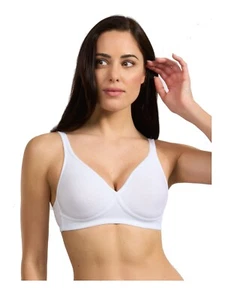 Spiman Reggiseno In Cotone Elasticizzato Con Coppe Preformate Senza Ferrett 2177 - Picture 1 of 38