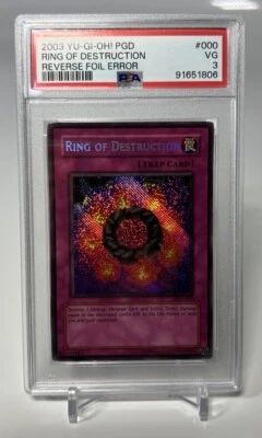 yugioh Ring of Destruction PGD-000 SECRET REVERSE FOIL HOLO BLEED PSA Graded - Image 1 of 4