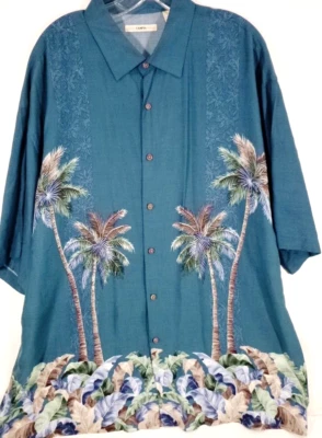 Campia Moda-Camisa Hawaiana Hombre-2XL XXL-Botón Abajo-Manga Corta-Resort Casual Foto 1 de 4