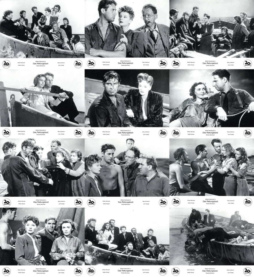 Hitchcock Das Rettungsboot vollst. Reprosatz 12AHF für Sammler, William Bendix - Bild 1 von 1