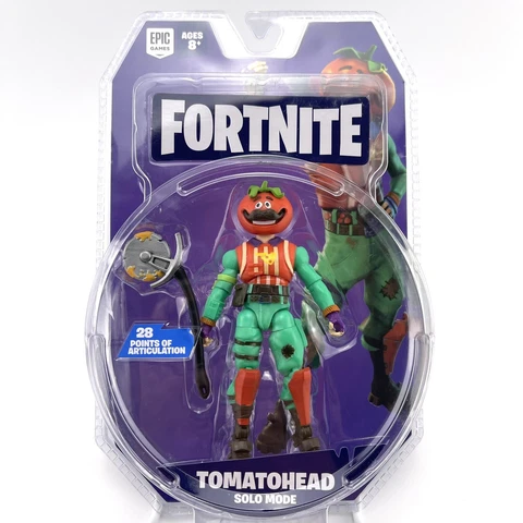 Fortnite Solo Mode: Tomatohead 4" Action Figure With 28 Points of Articulation Cover