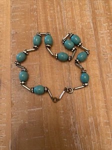 Türkis Kostüm Schmuck Armbänder und Halskette - Bild 1 von 8