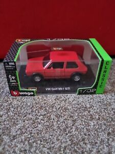 Bburago 1:32 Die-Cast Street Classics VW GOLF Mark 1 GTI in Red (See details)