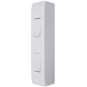 Architrave Light Switch with 16mm Back Box Narrow Slim 2 Gang 2 Way 10AX White - Picture 1 of 9