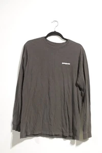 Patagonia Herren Shirt schwarz Langarm T-Shirt Grafik Tee großes Logo am Rücken Gr. M - Bild 1 von 3