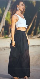 Thaluta 100% cotton Black Boho Skirt - Picture 1 of 3