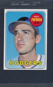 1969 Topps #047 Paul Popovich Dodgers EX *7656 - Bild 1 von 1