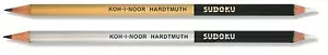 Double Sided Graphite Pencil Eraser KOH-I-NOOR Sudoku Crossword - Picture 1 of 5