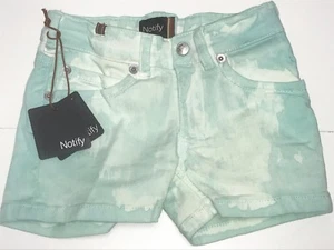 Notify New Girls Kids ACID GREEN WASH HELLEBORA SUMMER SHORTS Sz 10 RTL $75 Q468 - Picture 1 of 1