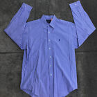 Polo Ralph Lauren Blake Mens Shirt Long Sleeve Button-Down Medium Light Blue 