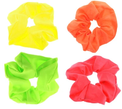 ZAC'S ALTER EGO Juego de 4 crujientes para el cabello de neón - rosa, naranja, verde y amarillo