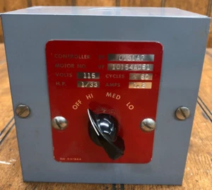 Motor Speed Controller 9F 0131A7 115V 1/33 HP Motor 9F 10154A051 New Old Stock - Picture 1 of 4