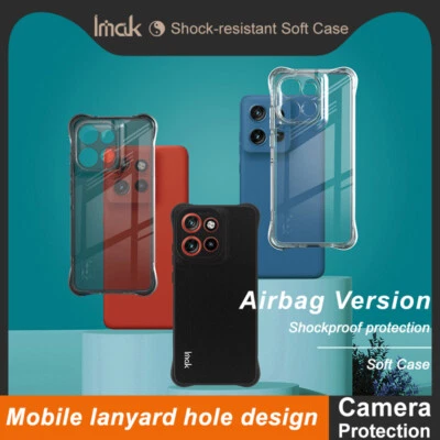 IMAK Para Motorola Edge 50 Neo, Lujo 4 Bolsas de Aire Arena Mate Suave TPU Estuche Cubierta Foto 1 de 4