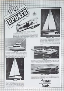 Dumas Turbine Hydroplane RC Boats Vintage Print Ad Ephemera Wall Art Decor  - Picture 1 of 1