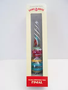 Finial Topper  Christopher Radko Shiny Bright Glass Christmas Ornaments - Picture 1 of 2