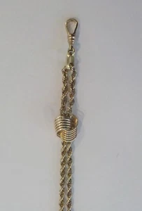 Antique 12 K Gold Filled 13.5" Pocket Watch Chain - Picture 1 of 8