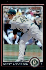 2010 Bowman Chrome Refractors Brett Anderson Oakland Athletics #159 - Picture 1 of 2