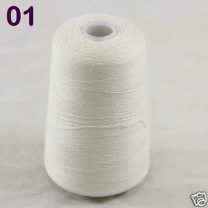 NEW Luxurious Soft 100g Mongolian Pure Cashmere Hand Knitting Cone Wool Yarn 01 - Picture 1 of 11