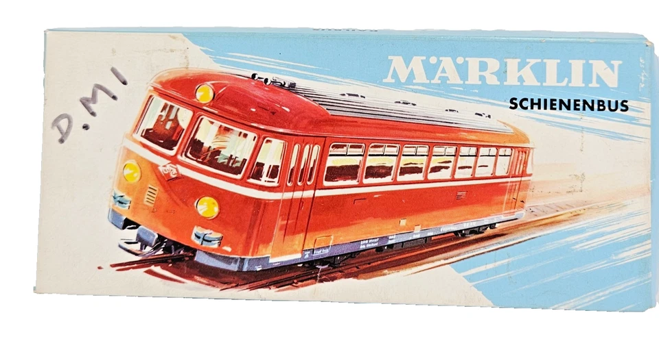 Marklin Model 3016 AC 3 Rail Railbus German DB Red HO Gauge Tested Runner Boxed. - Image 1 of 4