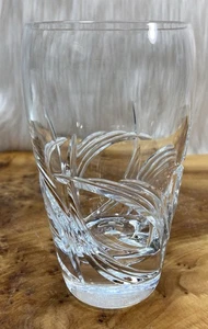 VTG Lenox “WINDWARD” Highball Glass Cut Crystal Swirls 5.25” Tall 3” Dia - Picture 1 of 9
