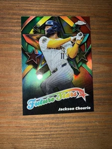 JACKSON CHOURIO 2025 TOPPS CHROME BASEBALL FUTURE STARS MILWAUKEE BREWERS - Picture 1 of 2