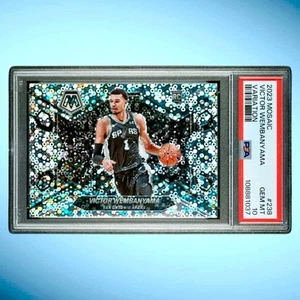 2023-24 NBA Mosaic Victor Wembanyama Fast Break Disco Variation PSA GEM MT 10 - Imagen 1 de 3