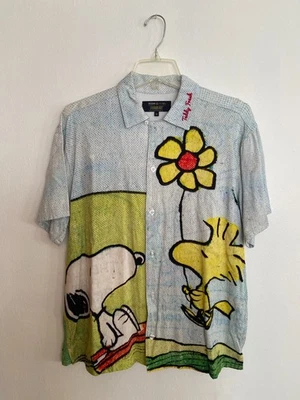 Camisa de campamento tejida Teddy Fresh X Peanuts talla mediana (M) Foto 1 de 4
