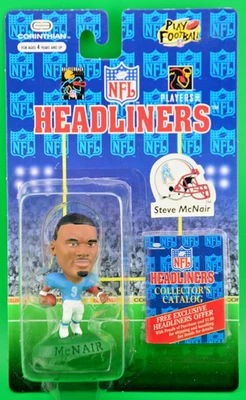 1996 NFL Corinthian Headliners Steve McNair Houston Oilers boneco RIP NOVO NA CAIXA - Imagem 1 de 2