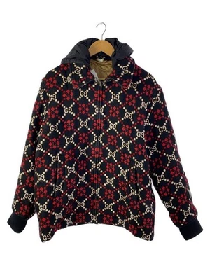 GUCCI Macro GG Diamond Wool Jacket 48 Wool Black 546330 Z507M - Image 1 of 4