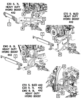 Enfriador de dirección asistida Dodge Ram 1500 2500 2002-12 OEM # 68069566AA Foto 1 de 4