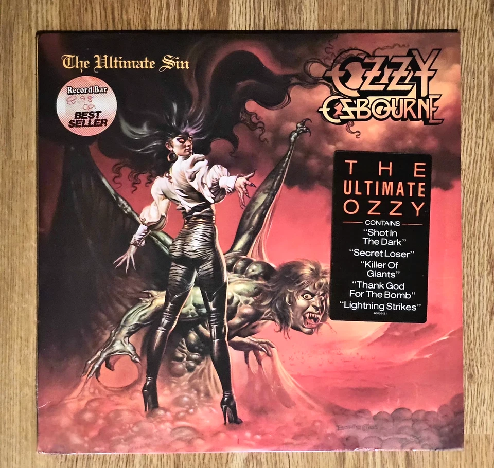 OZZY OSBOURNE The Ultimate Sin FACTORY SEALED FIRST PRESSING with HYPE STICKER - Image 1 of 4