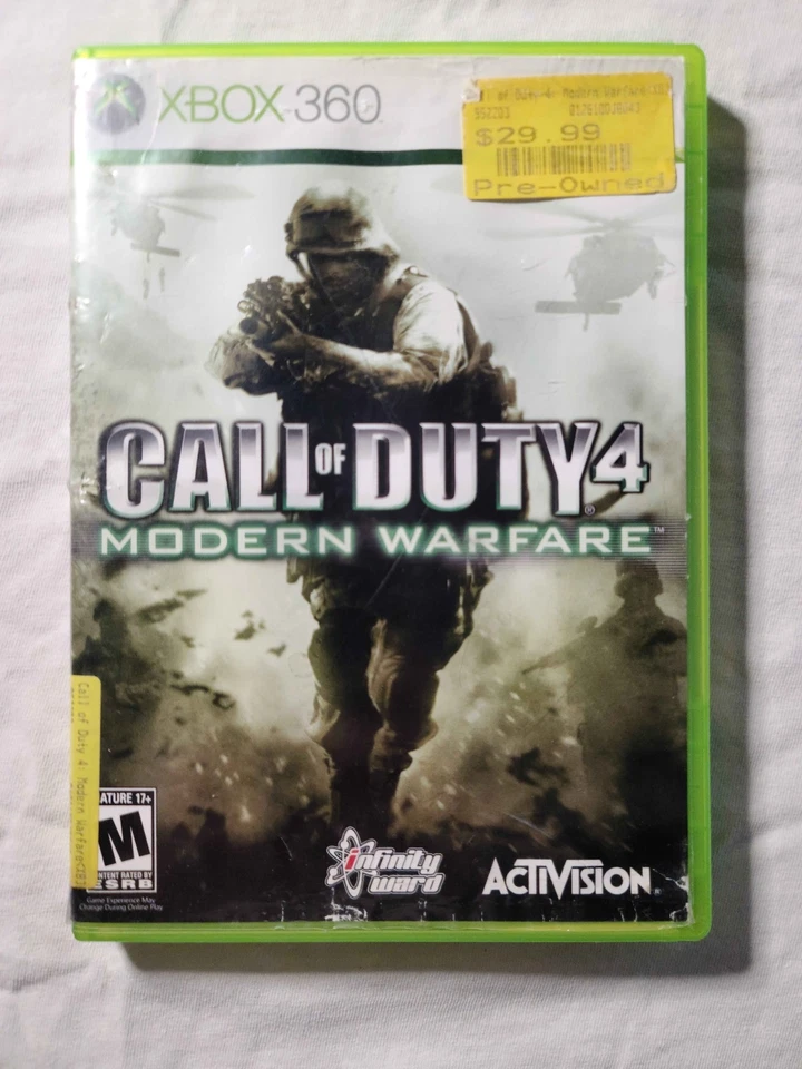 Call of Duty 4: Modern Warfare COD 4 - Xbox 360 / Used /Original Case, W/Manual  - Image 1 of 4