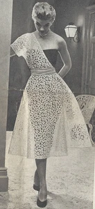 1950s Vintage Sewing Pattern DRESS B30" (R76)  - Picture 1 of 5