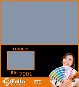 FELLO Pulverbeschichtung - RAL 7001 Grau Silber Matt 5KG POLYESTER - Bild 1 von 1