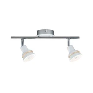 Paulmann LED Wand- & Deckenleuchte Spotlights Double Weiß Chrom 2 x 2,2W G9 warm - Bild 1 von 2