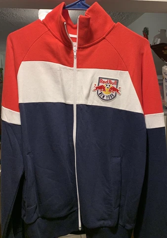 NWT New York Red Bulls Jacket MLS Mitchell & Ness Cover