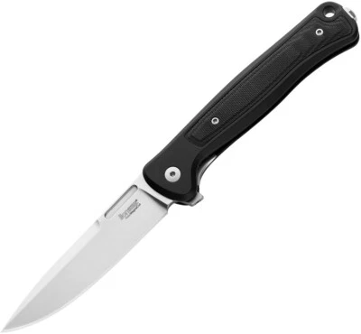 LionSTEEL Skinny Framelock Black Aluminum & Micarta Folding MagnaCut Knife 01ABS - Image 1 of 2