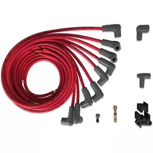 MSD Ignition 31229 Spark Plug Wires Red 8-Cylinder 90 Degree Boots For HEI Cap - Picture 1 of 3