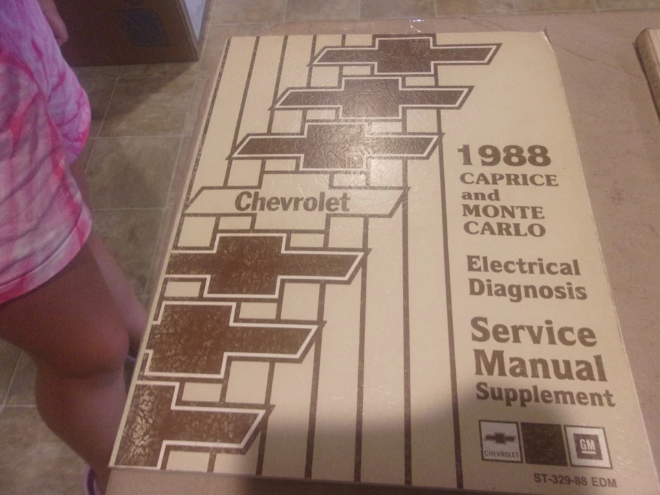 1988 CHEVROLET CAPRICE & MONTE CARLO ELECTRICAL DIAGNOSIS ST-329-88 EDM - Image 1 of 1