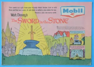 Walt Disney’s The SWORD in the STONE cómic promocional #19 MOBIL Oil Australia - Imagen 1 de 4