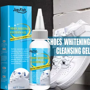 2 bottiglie sbiancante scarpe sportive da ginnastica stivali pulitori bianco restauratore 30 ml - Foto 1 di 11