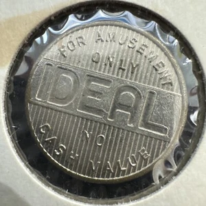 Vintage Ideal Slot Game Token Good For Amusement Only No Cash Value 20mm - Picture 1 of 4