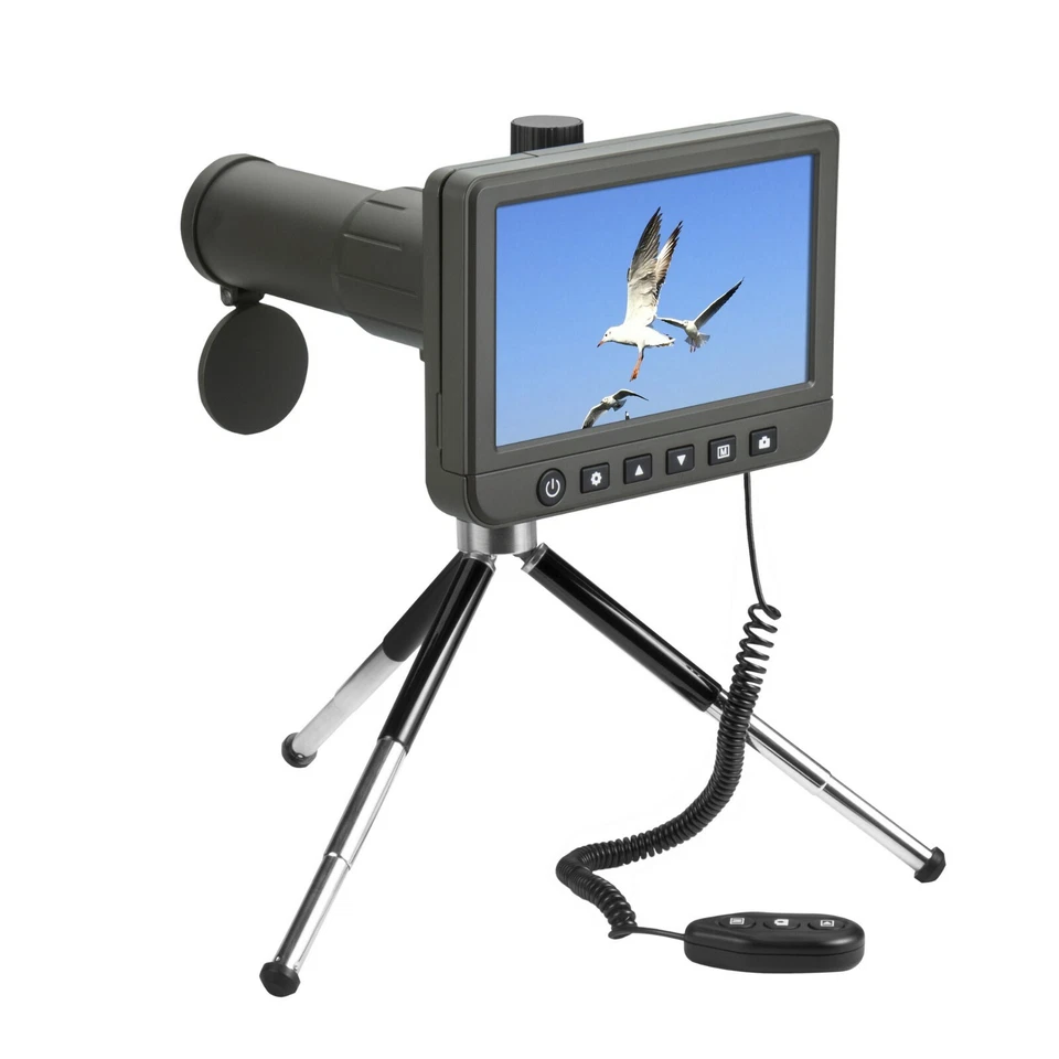 Vividia SS-550 LCD Spotting Scope Telescope 50x with 5" LCD  Monitor 1080P Video - Image 1 of 4