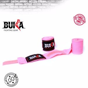 BUKA Boxing Hand Wraps Muay Thai MMA Elastic Bandages Protector New Pair NEW 