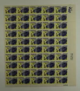 US SCOTT 1556 PANE OF 50 PIONEER JUPITER STAMPS 10 CENT FACE MNH - Picture 1 of 1