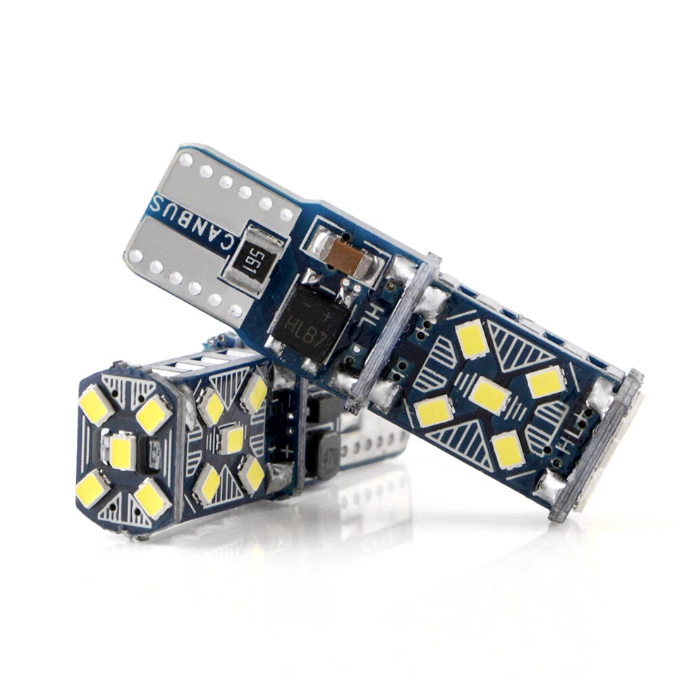 20X T10 W5W Error Free  921 194 168 2016 15SMD Canbus LED Light Bulbs 12V - Image 1 of 4