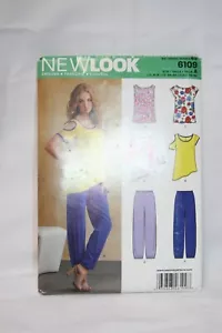 New Look Schnittmuster 6109 - Misses Tops und Hosen - Größe 8-18 - Bild 1 von 2